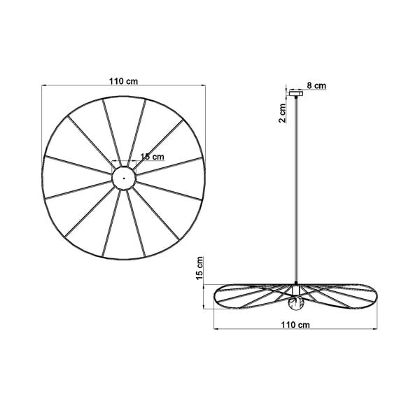 Čierne závesné svietidlo ø 110 cm Elliot – Sollux-image-4