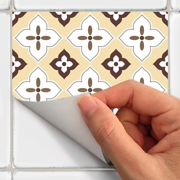 Súprava 24 samolepiek na stenu Ambiance Kenjito, 15 x 15 cm-image-2