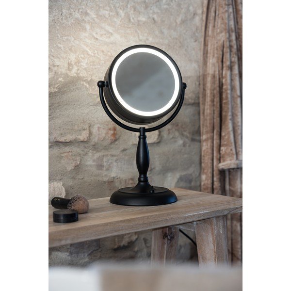 Matne čierna stolová lampa so skleneným tienidlom (výška  36 cm) Face – Markslöjd-image-3