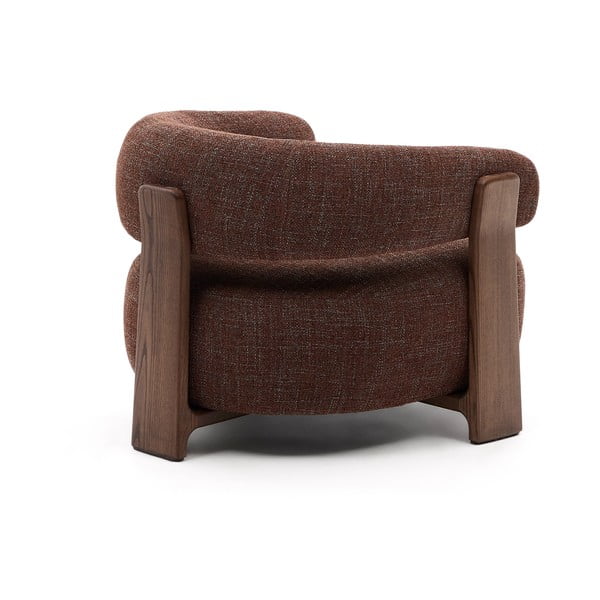 Hnedé ženilkové kreslo Granite – Kave Home-image-4