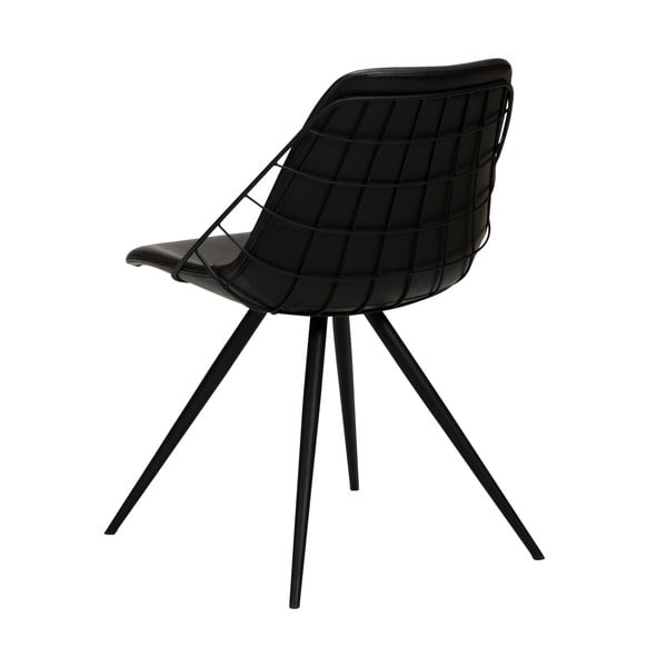 Čierna jedálenská stolička z imitácié kože DAN-FORM Denmark Sway-image-3