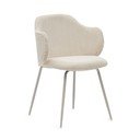 Béžové čalúnené jedálenské kreslá v súprave 2 ks Yunia – Kave Home