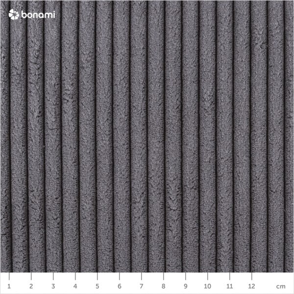 Tmavosivá čalúnená dvojlôžková posteľ bez roštu 160x200 cm Mattis Cord – Meise Möbel-image-4