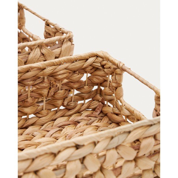 Košíky v súprave 2 ks z vodného hyacintu 36x27x9 cm Tressa – Kave Home-image-3
