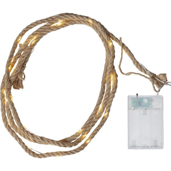 Hnedá LED svetelná reťaz Star Trading Jutta, 40 svetielok, dĺžka 200 cm