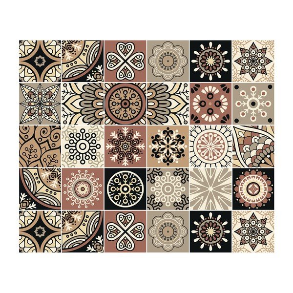 Sada 30 samolepiek na nábytok Ambiance Tiles Stickers For Furniture Cineloto Mento, 15 × 15 cm-image-2