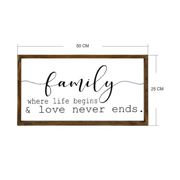 Nástenný obraz Kate Louise Family, 50 x 25 cm-image-3