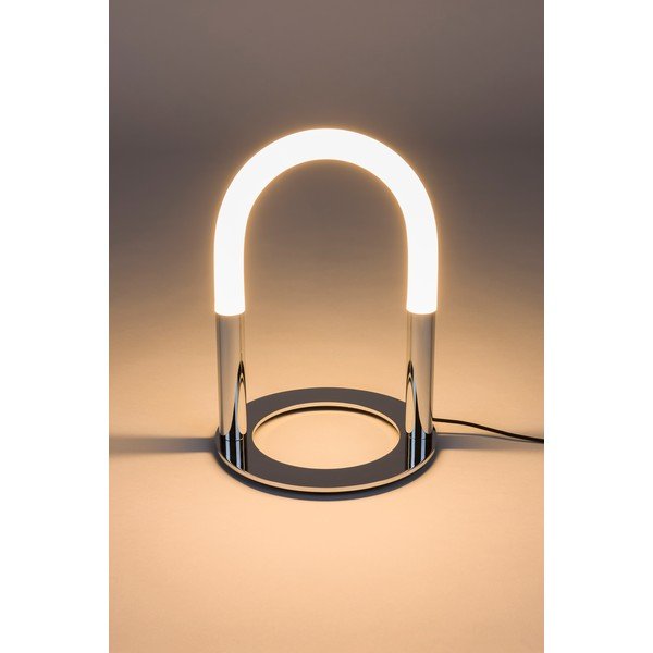 Kovová LED stolová lampa so stmievačom v striebornej farbe (výška  36 cm) Arch – Zuiver-image-4