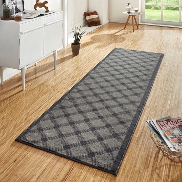 Sivý behúň Hanse Home Basic, 80 × 400 cm-image-1