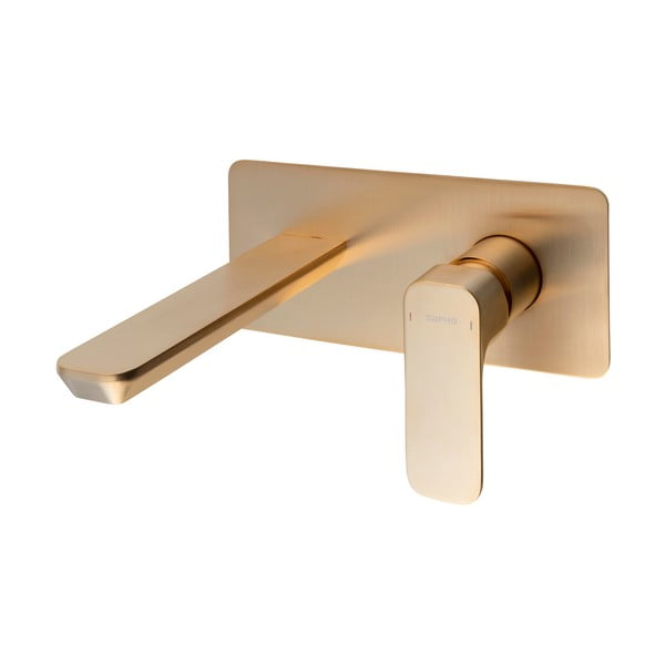 Podomietková umývadlová batéria v zlatej farbe (1 výstup) Spy – Sapho