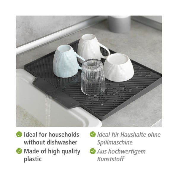 Tmavosivý odkvapkávač Wenko Neli, 34 x 40 cm-image-3