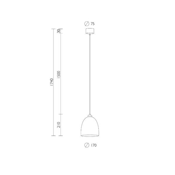 Stropné svietidlo v zlatej farbe s bielym káblom Sotto Luce Awa-image-3