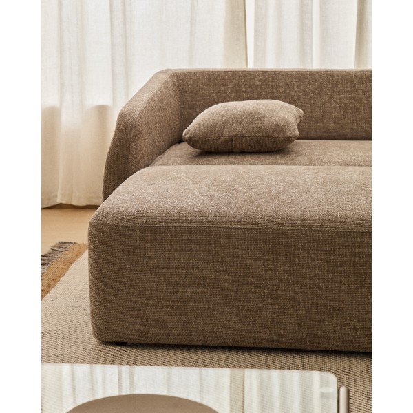 Taupe ženilková rozkladacia rohová pohovka (pravý roh/s leňoškou) Laira – Kave Home-image-4