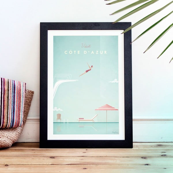 Plagát Travelposter Côte d'Azur, 50 x 70 cm-image-1