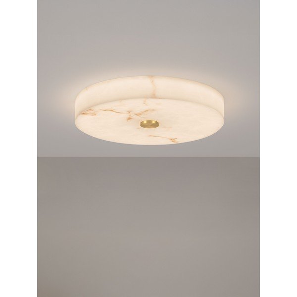 Krémovobiele/v mosadznej farbe LED stropné svietidlo v dekore kameňa so stmievačom Serita – Nova Luce-image-4