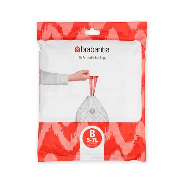 Vrecia na odpadky v súprave 40 ks 5 l PerfectFit B – Brabantia
