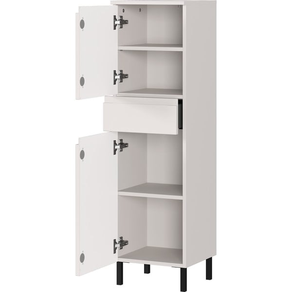 Krémová vysoká/úzka kúpeľňová skrinka 34x120 cm Salinas – Germania-image-3