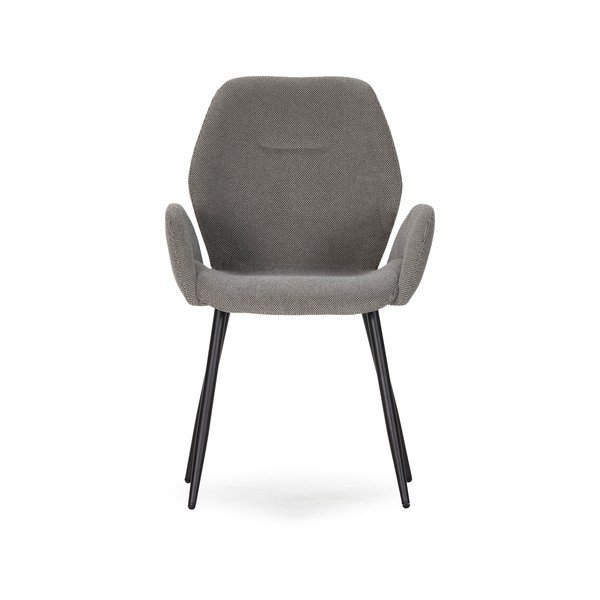 Sivé čalúnené jedálenské kreslá v súprave 2 ks Ansu – Marckeric-image-2