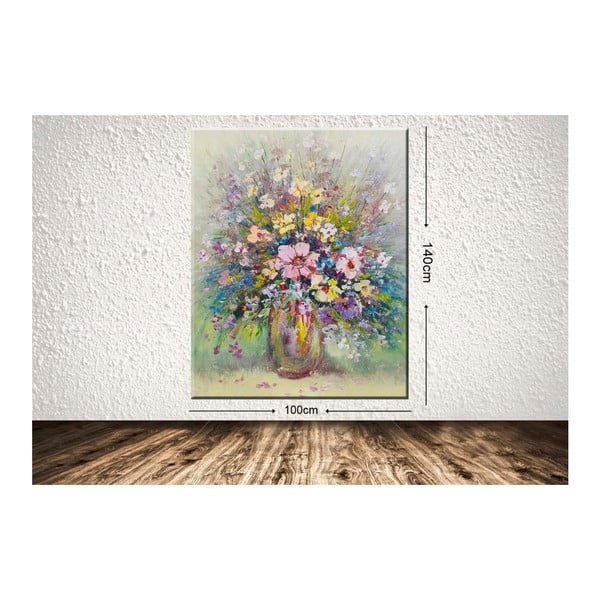 Obraz Flower Vase, 100 × 140 cm