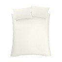 Krémovobiele obliečky na jednolôžko z egyptskej bavlny 135x200 cm - Bianca