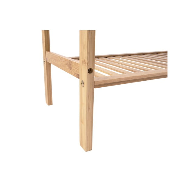 Bambusová skrinka na topánky s lavicou v prírodnej farbe Dure – Leitmotiv-image-2