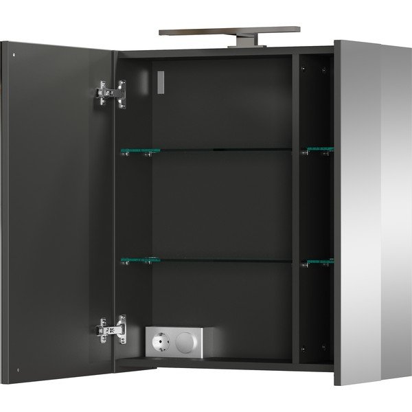 Sivá kúpeľňová skrinka 60x71 cm – Germania-image-3