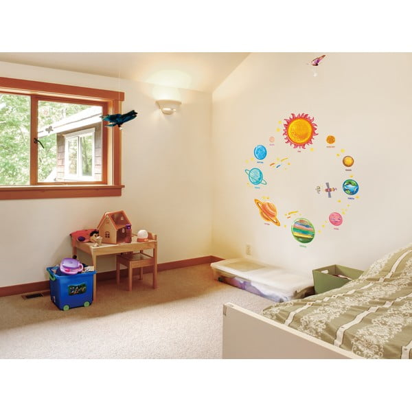 Súprava nástenných samolepiek Ambiance Solar System Planets-image-4