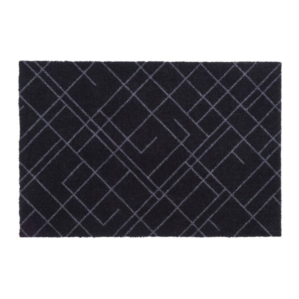 Čierno-sivá rohožka Tica copenhagen Lines, 60 × 90 cm