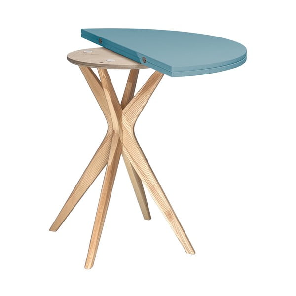 Okrúhly rozkladací jedálenský stôl 45x90 cm Jubi – Ragaba-image-3