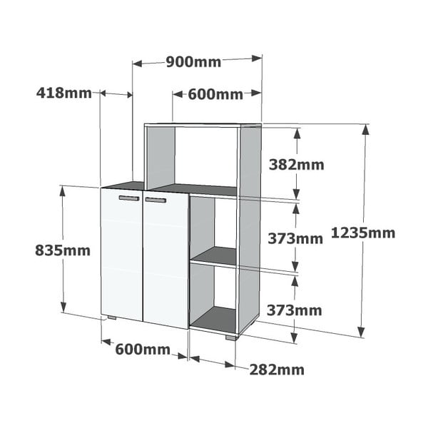Biela kuchynská skrinka Perfecto-image-2