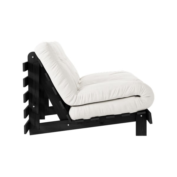 Krémovobiela rozkladacia pohovka 140 cm Roots Black Night – Karup Design-image-4