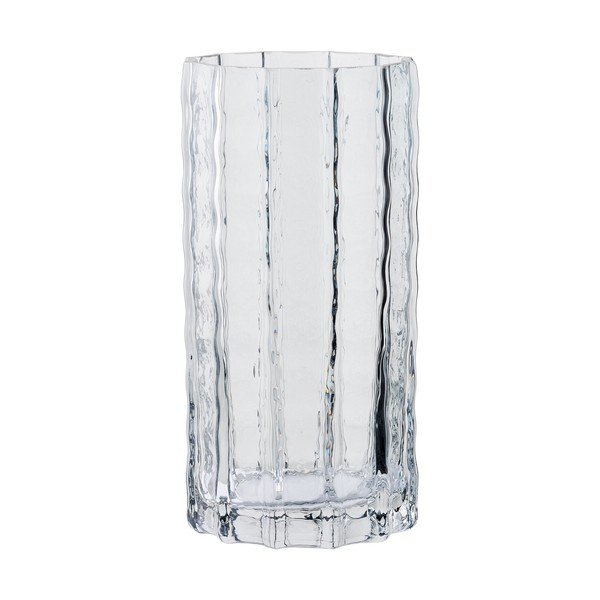 Sivá sklenená váza (výška  20 cm) – House Nordic