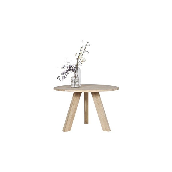 Jedálenský stôl z dubového dreva WOOOD Rhonda, Ø 129 cm-image-1