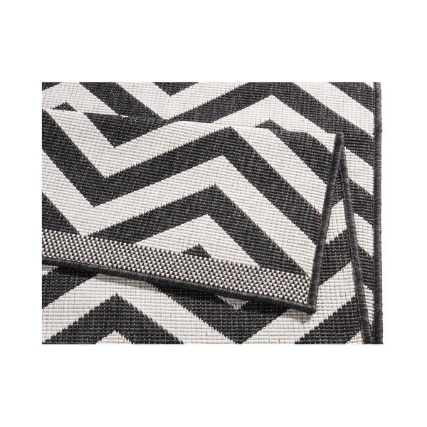 Čierno-krémový obojstranný vysokoodolný behúň Bougari Twin Supreme Mismo, 80 × 350 cm-image-4