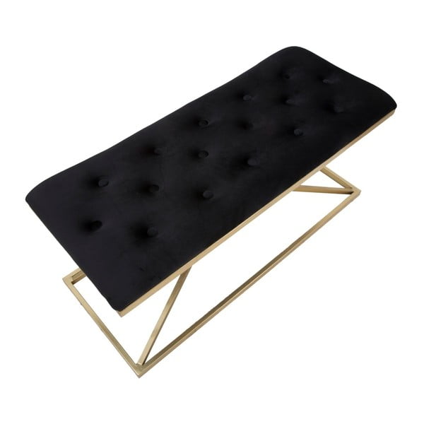 Lavica v čierno-zlatej farbe Mauro Ferretti Piramid, 100 × 40 cm-image-4