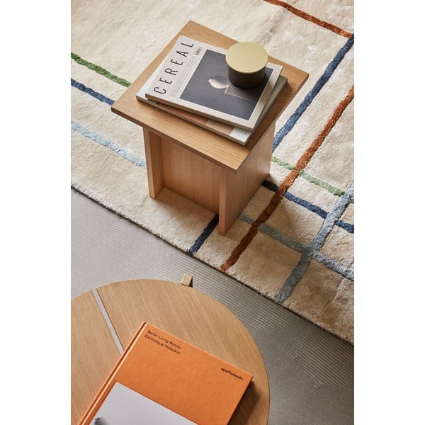 Odkladací stolík v dekore duba 35x35 cm Straight - Hübsch-image-1