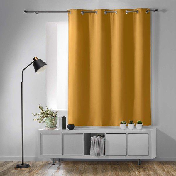 Okrovožltý zatemňovací záves 135x180 cm Occult – douceur d'intérieur-image-1