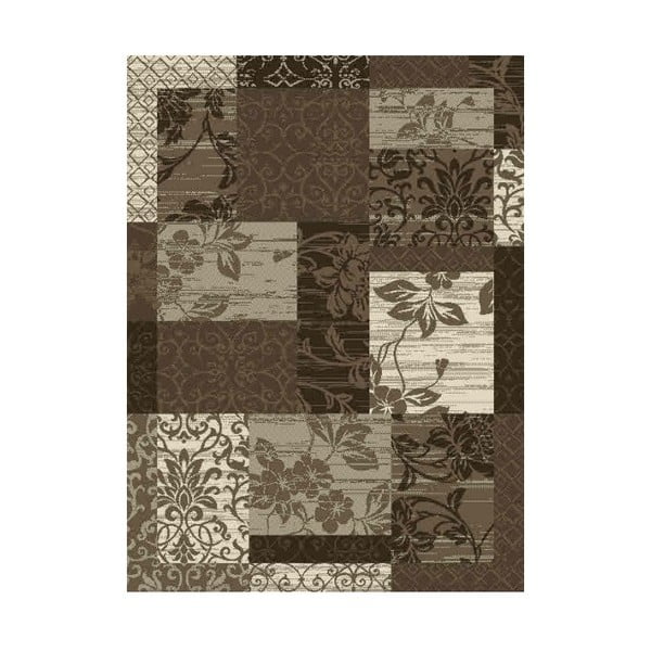 Hnedý koberec Hanse Home Prime Pile Flower, 230 × 160 cm
