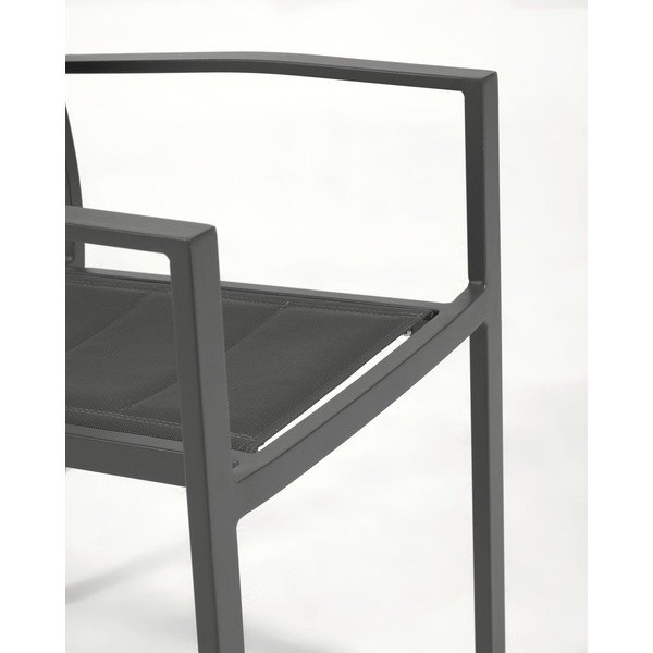 Sivá hliníková vonkajšia stolička Kave Home Sirley-image-4