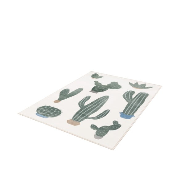 Zelený/slonovinový detský koberec 80x150 cm Cacto Malachite – FD-image-4