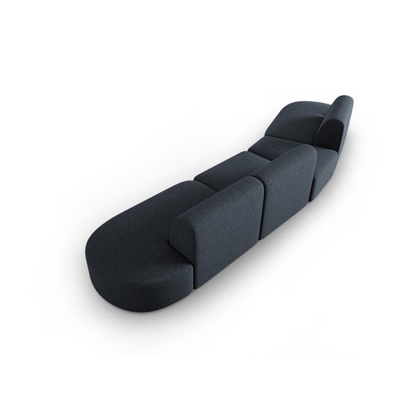 Modrá ženilková pohovka ľavý roh 428 cm Paolo – Milo Casa-image-3