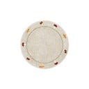 Béžový prateľný ručne tkaný bavlnený detský koberec ø140 cm Chanterelle – Lorena Canals