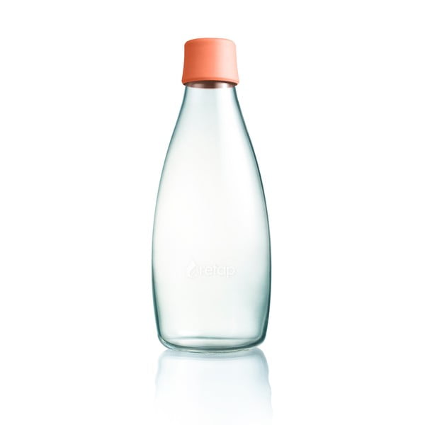 Marhuľovooranžová sklenená fľaša ReTap s doživotnou zárukou, 800 ml