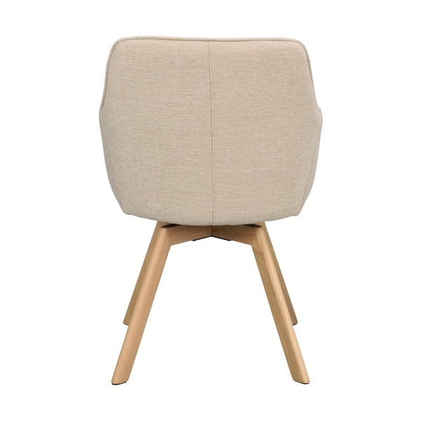 Béžové čalúnené jedálenské kreslá v súprave 2 ks Alison – Rowico-image-4