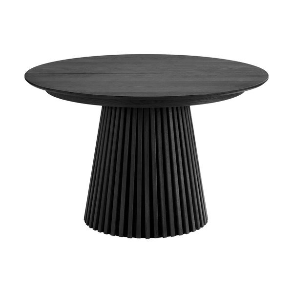 Okrúhly rozkladací jedálenský stôl s prídavnou doskou v dubovom dekore ø 120 cm Osaka – House Nordic