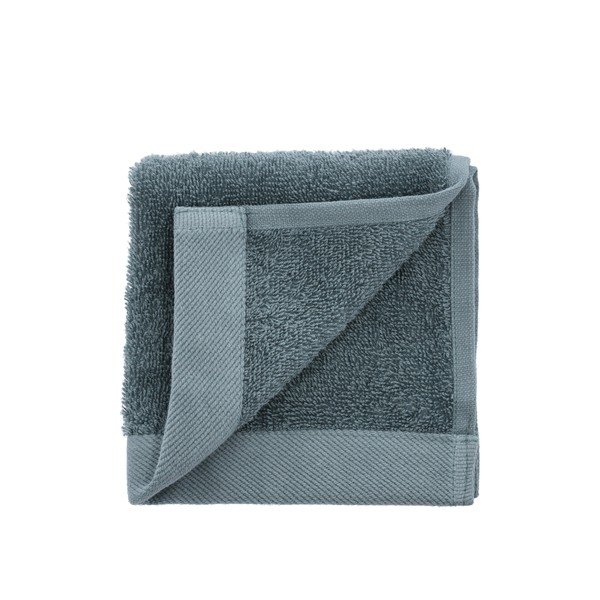 Modrozelený uterák z organickej bavlny Södahl Comfort, 30 x 30 cm-image-1