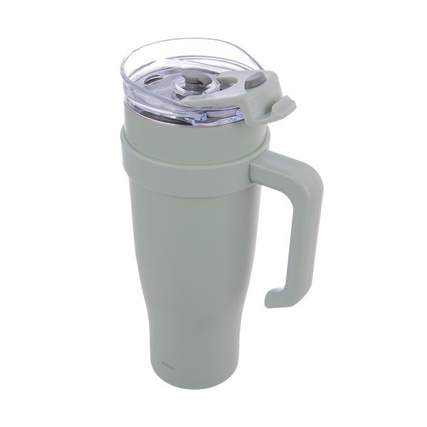 Šalviový zelený termo hrnček so slamkou 1,2 l Termo – Orion-image-3