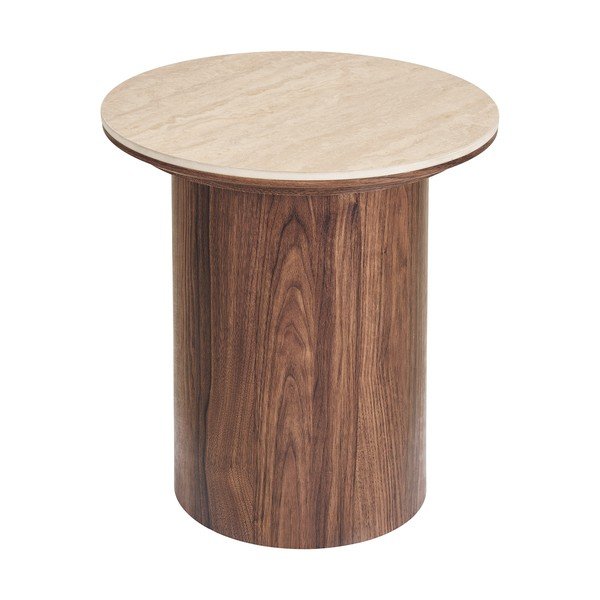 Okrúhly odkladací stolík s keramickou doskou ø 45 cm Delphi – House Nordic