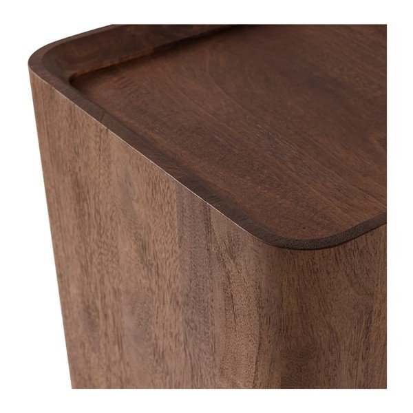 Okrúhly odkladací stolík z mangového dreva ø 40 cm Volu – WOOOD-image-3