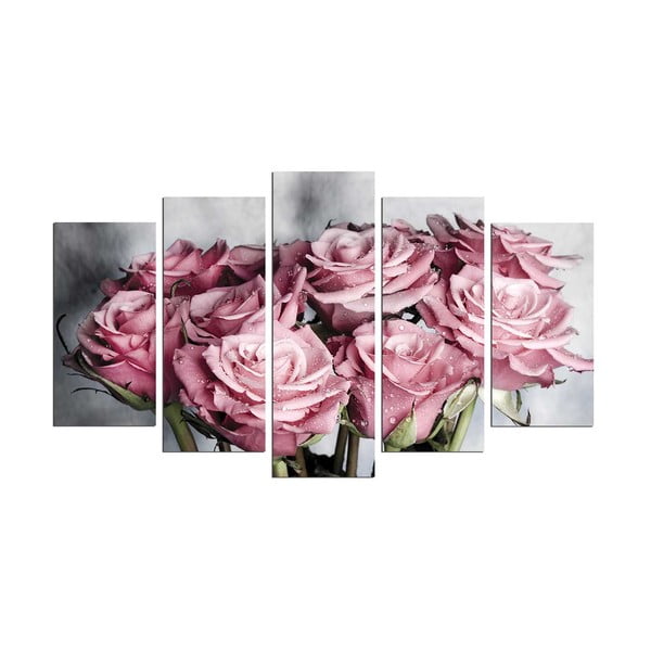 Viacdielny obraz Bouquet, 110 × 60 cm